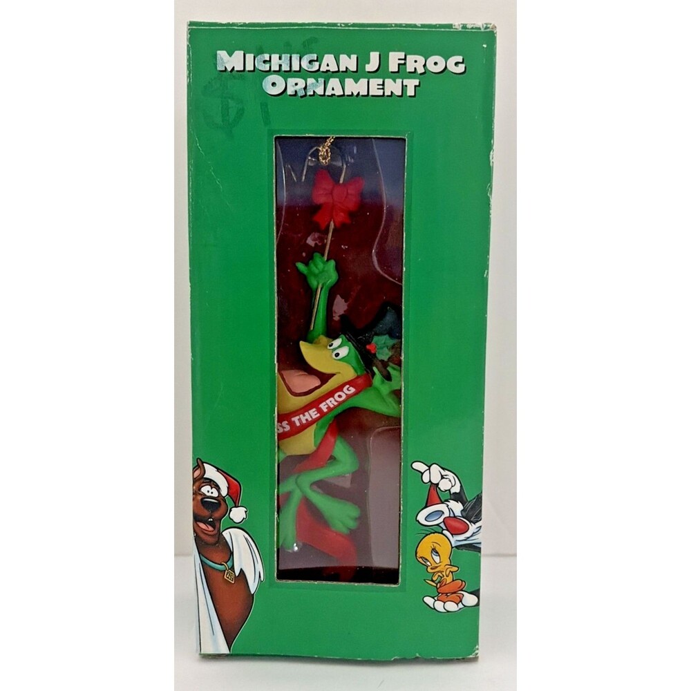 Vintage 1998 Warner Bros. Studio Store Looney Tunes Michigan J Frog Ornament
